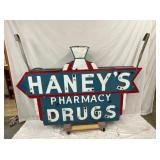 SIGN SIDE 2 HANEYS DRUGS PHARMACY SIGN