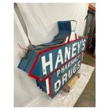 LEFTSIDE DS HANEYS PHARMACY SIGN