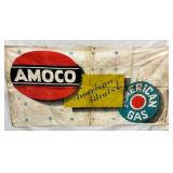 EARLY AMOCO AMERICAN BANNER