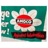 OLD STOCK AMOCO CHANGE OVER BANNER