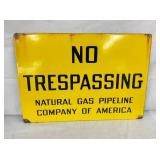 PORC. NO TRESPASSING SIGN