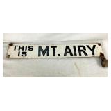 PORC. MT. AIRY SIGN W/ BRACKETS