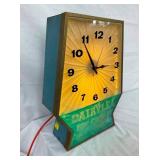 DAIRYLEA LIGHTED STORE CLOCK
