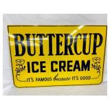 OLD STOCK DS BUTTERCUP ICE CREAM SIGN