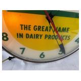THE GREAT NAME IN DAIRY CLOCK