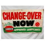 OLD STOCK AMOCO DEALER BANNER