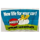 OLD STOCK AMOCO DEALER BANER W/ CHIC