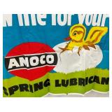 OLD STOCK AMOCO DEALER BANER W/ CHIC