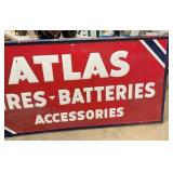 EMB. SELF FRAMED ATLAS SIGN