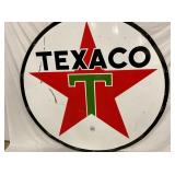 6FT. PORC DS TEXACO SIGN