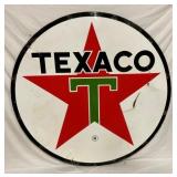 6FT. PORC DS TEXACO SIGN