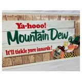 MT. DEW SIGN W/ PICKETT FENCE