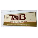 TAB COLA SIGN PRODUCT OF COCA COLA