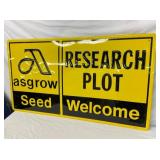 NOS EMB. ASGROW SEED SIGN