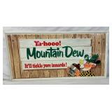 NOS 1966 MOUNTAIN DEW SIGN W/ WILLIE