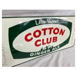 EMB. COTTON CLUB GINGER ALE SIGN