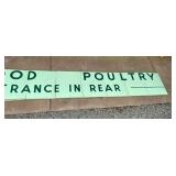 PORC. SEAFOOD ENTRANCE SIGN