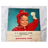 CLOSEUP 1960 CALENDAR