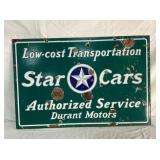 PORC. DS STAR CARS AUTH. SERVICE DEALER SIGN 