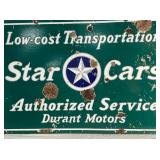 CLOSE UP PORC. STAR CARS SIGN 
