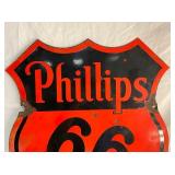 CLOSE UP TOP PHIILLIPS 66 SHEILD SIGN 