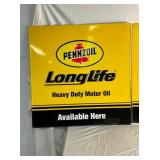 SIGN #1 LONG LIFE PENNZOIL 
