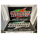 (2) EMB. INSTERSATE BATTERIES SELF FRAMED SIGNS 