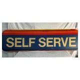 GULF SELF SERVICE INSERT SIGN 