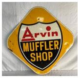 DS ARVIN MUFFLER SHOP TIN SIGN 