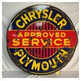PORC. DS CHRYSLER PLYMOUTH DEALER SIGN