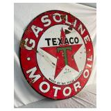 LEFTSIDE TEXACO MOTOR OIL SIGN 