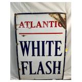 PORC. ATLANTIC WHITE FLASH SIGN 