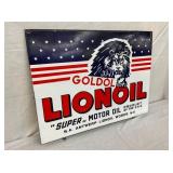 LEFTSIDE SSP LIONOIL RED/WHITE/BLUE SIGN
