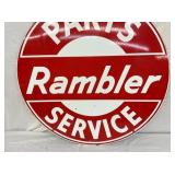 BOTTOM VIEW RAMBLER SERVICE PORC SIGN 