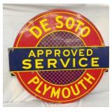 44X42 DSP DE SOTO PYLMOUTH SERVICE SIGN 