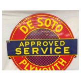 TOP VIEW DE SOTO DEALER SIGN 