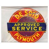 SIDE 2 CLOSE UP DE SOTO DEALER SIGN 