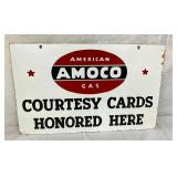 24X15 DSP AMOCO COURTESY CARDS SIGN 