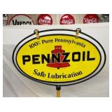 1955 PENNZOIL SIGN 31X18 SIGN  