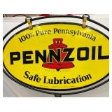 100% PURE PENN. SAFE LUBRICATION SIGN 