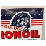 37X29 PORC. LIONOIL SUPER MOTOR OIL SIGN