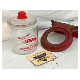 TOMS JAR W/ORG. HANGING DISPLAY