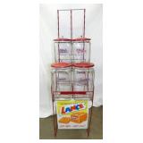 ORG. LANCE RACK W/JARS - EMB. LANCE SIGN
