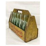 RARE WOODEN 12PK DR. PEPPER CARRIER