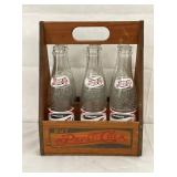 WOODEN PEPSI COLA DOUBLE DOT CARRIER
