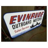 LEFTSIDE LIGHTED EVINRUDE OUTBOARD MOTOR