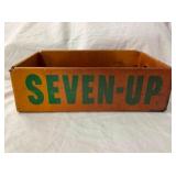 SEVEN UP CARDBOARD BOTTLE CRATE 