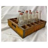 WOODEN TIP 30 CRATE W/BOTTLES 