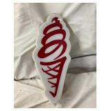 ICE CREAM DIE CUT LIGHT UP SIGN 