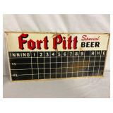 OTHERSIDE FORT PITT BEER SCREBOARD SIGN 